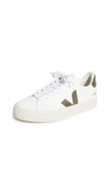 Veja Campo Sneakers In Extra White/khaki