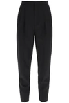 SAINT LAURENT CLASSIC TROUSERS IN GRAIN DE POUDRE