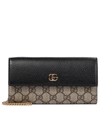 GUCCI GG MARMONT LEATHER CLUTCH,P00528125