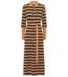 CHLOÉ 条纹羊毛混纺衬衫裙,P00532905