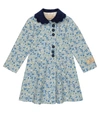 GUCCI FLORAL LINEN COAT,P00535636