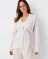 ANN TAYLOR BELTED WRAP CARDIGAN,566155