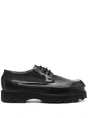 ACNE STUDIOS ROUND-TOE LEATHER DERBY SHOES