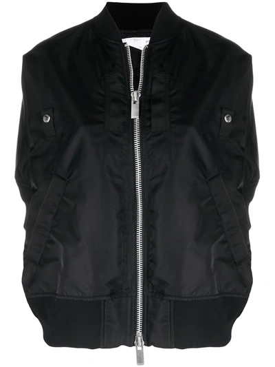 Sacai Oversized Boxy-fit Bomber Jacket In Black