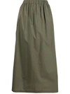 ROBERTO COLLINA HIGH-WAISTED MIDI SKIRT