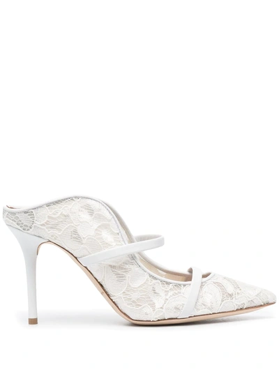 MALONE SOULIERS MAUREEN 85MM LACE MULES