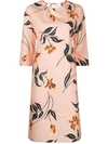 Marni Floral-print Shift Dress In Pink