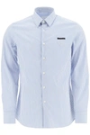 PRADA CLASSIC SHIRT IN STRIPED COTTON