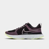 Nike Women's React Infinity Run Flyknit 2 Running Sneakers From Finish Line In Violet Dust/elemental Pink/black