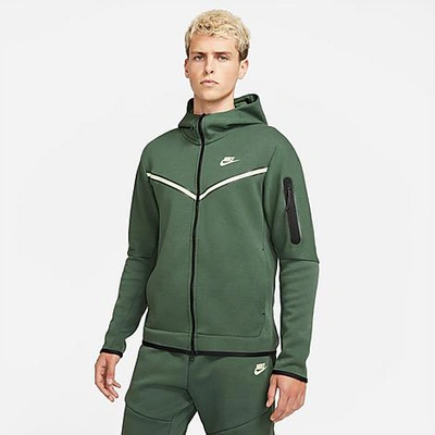 Nike Sportswear Tech Fleece Taped Full-zip Hoodie In Green