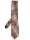 TOM FORD HOUNDSTOOTH-PATTERN SILK TIE