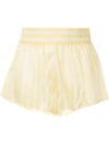 Morgan Lane Corey Pyjama Shorts In Yellow