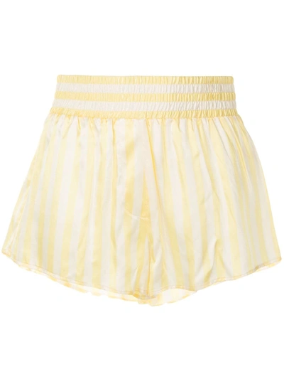 Morgan Lane Corey Pyjama Shorts In Yellow
