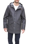 Levi's Rainy Days Hooded Jacket In Charcoal
