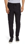 Acyclic Woven Straight Leg Cargo Pants In Navy