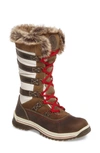 Santana Canada Milani Waterproof Faux Fur Boot In Subtle Ice Lea