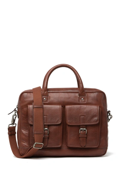 Frye Leather Briefcase In Cognac