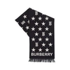 BURBERRY BLACK STAR AND MONOGRAM MOTIF SCARF,8036997-A1189
