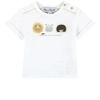 TARTINE ET CHOCOLAT TARTINE ET CHOCOLAT WHITE ANIMAL PRINT T-SHIRT,TS10071-01-BB