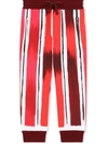 DOLCE & GABBANA PAINTED STRIPE TRACK PANTS