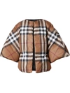 BURBERRY VINTAGE CHECK PADDED CAPE