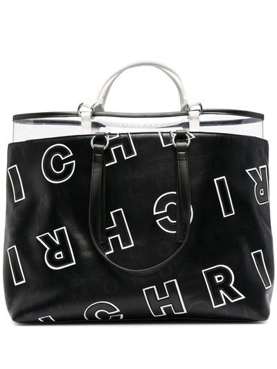 John Richmond Odesia Logo Print Shopper Tote In Black