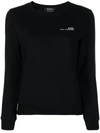 Apc A.p.c. Item 001 Sweatshirt With Logo In Black