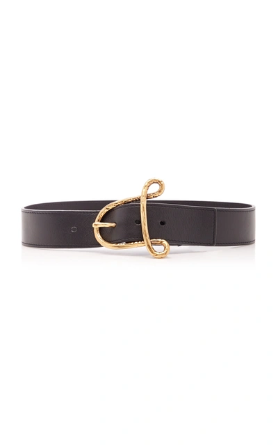 Altuzarra A Logo Buckle Women's Leather Belt In Black