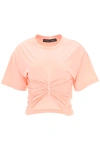 Y/PROJECT DRAPED COTTON T-SHIRT,WTS38 S20 J47 PINK