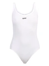 OFF-WHITE BRANDED BODYSUIT,OWDD026R21 FAB001 0110