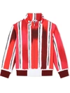 DOLCE & GABBANA PAINTED STRIPE TRACK TOP