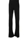 A.W.A.K.E. SIDE SLIT SLIM-LEG TROUSERS