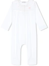 Dolce & Gabbana Dg-embroidered Jersey And Poplin Pajamas In White