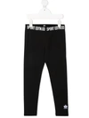 DSQUARED2 LOGO-WAISTBAND COTTON LEGGINGS