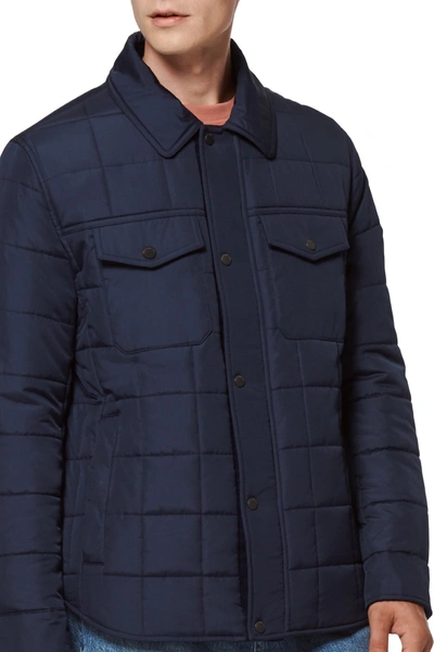Andrew Marc Archer Quilted Camp Jacket In Ink