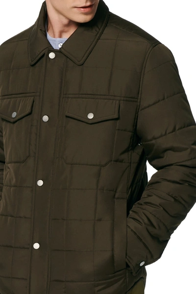 Andrew Marc Archer Quilted Camp Jacket In Jungle