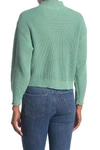 Abound Easy Stitch Ribbed Knit Mock Neck Sweater In Green Wing