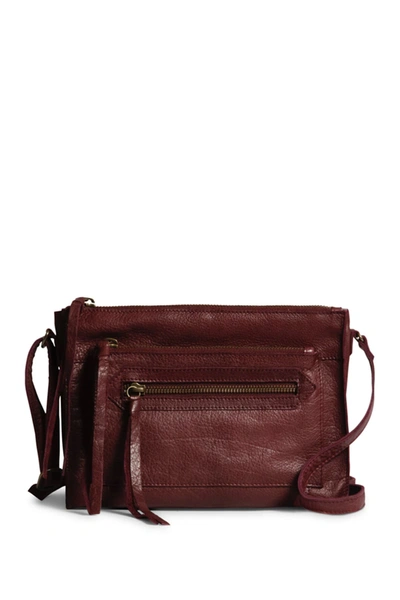 Day & Mood Anni Leather Crossbody Bag In Bordeaux