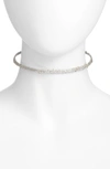 ALEXIS BITTAR 10K GOLD PLATED ENCRUSTED SPIKE CHOKER NECKLACE,889519053314