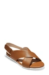 Cole Haan Grand Ambition Sandal In British Tan Leather