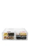 Sorbus Acrylic 4 Drawer Cosmetics Makeup & Jewelry Storage Case X-large Display Set