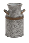 Willow Row Gray/rust Rustic Galvanized Metal Milk Can