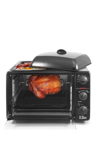 Maxi-matic Elite Platinum 0.8cu. Ft. Multi-function Toaster Oven With Rotisserie In Black