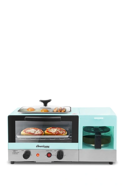 Maxi-matic Americana By Elite Collection 3-in-1 Multifunctional Xl Breakfast Center In Blue