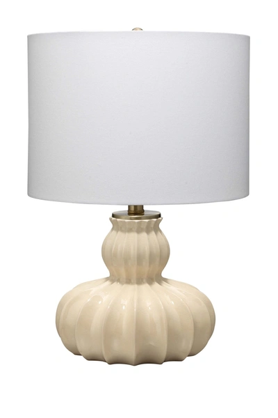 Jamie Young Buttercream Table Lamp In Cream Crackle