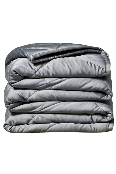 Rejuve Md 12 Lbs Weighted Throw Blanket 48x72" In Grey