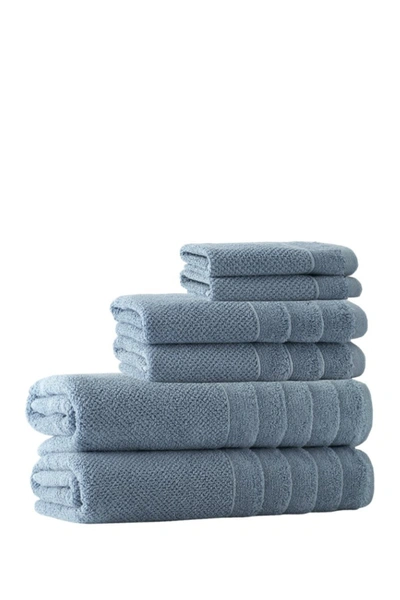 Enchante Home Veta Turkish Cotton 6-piece Towel Set In Denim
