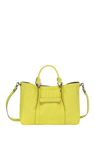 Longchamp Lc 3d Medium Tote Bag In Neon Ylw