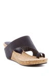 Donald Pliner Gyer Leather Wedge Sandal In Navy Navy