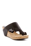 Donald Pliner Gyer Leather Wedge Sandal In Blkblk